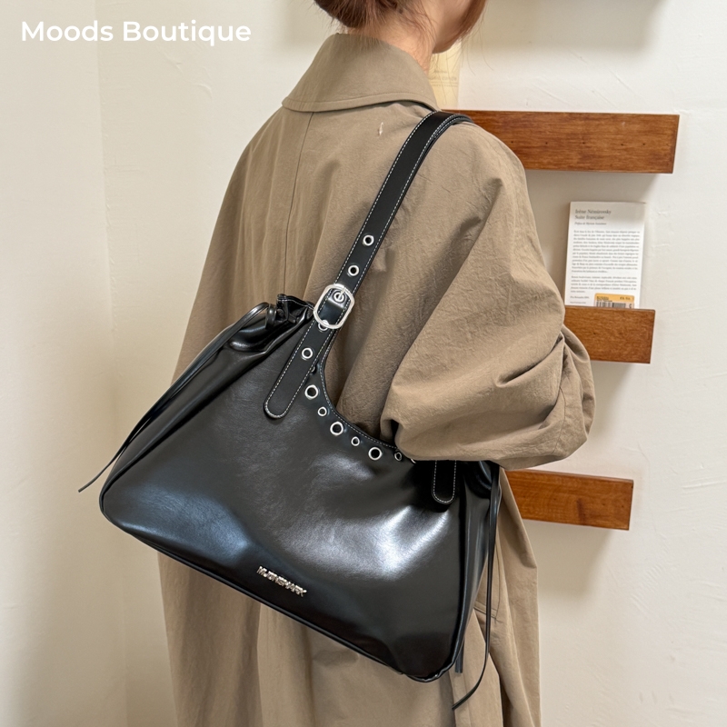 Luxury Bags Vegan - กระเป๋าสะพายไหล่สไตล์วินเทจสำหรับผู้หญิง รุ่นใหม่ล่าสุดปี 2026 กระเป๋าถือดีไซเนอร์สุดหรู หนังวีแกน สีพื้น