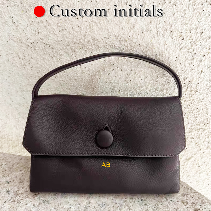Luxury Bags Casual - กระเป๋าหนังแท้ลายอักษรย่อสั่งทำพิเศษ รุ่นมินิ สำหรับผู้หญิง กระเป๋าถือดีไซน์หรูหรา ปี 2026