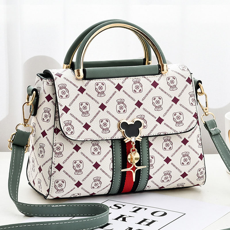 Tote Bag Leather Monogram - กระเป๋าสะพายไหล่ใหม่ กระเป๋าถือผู้หญิง กระเป๋าโท้ทสุดหรู กระเป๋าถือดีไซเนอร์ กระเป๋าถือผู้หญิง หนังพิมพ์ลายโมโนแกรม