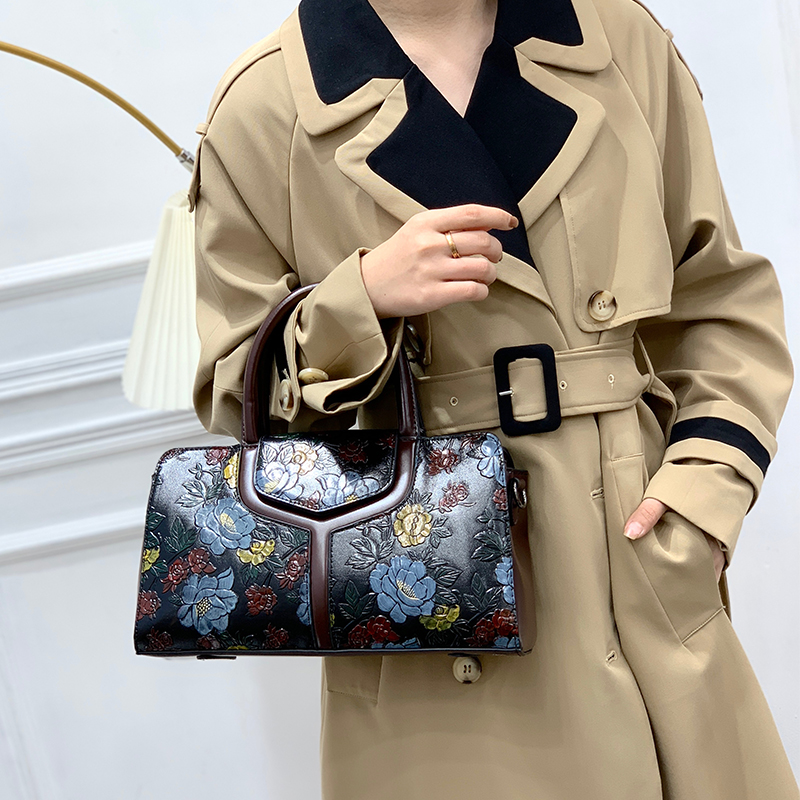 กระเป๋าบอสตันลายดอกไม้สไตล์วิน - Luxury Bags Vegan บทวิจารณ์และราคา