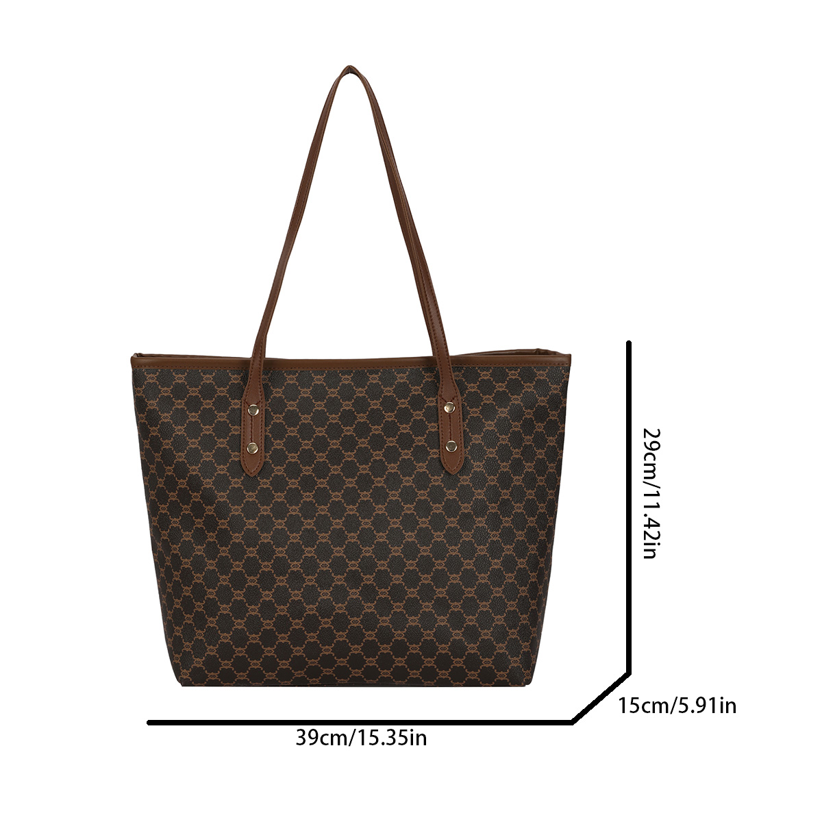 กระเป๋าถือสะพายไหล่ผู้หญิงสไตล - Tote Bag Leather Monogram บทวิจารณ์และราคา
