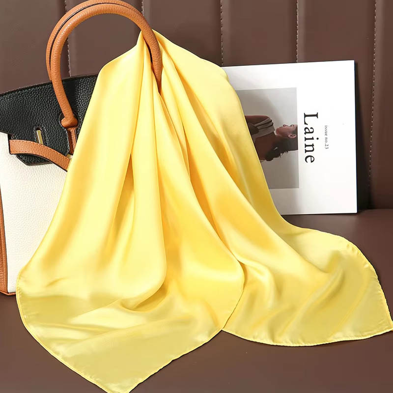 ผ้าพันคอไหมสีพื้นหรูหรา ผ้าซาต - Luxury Bags China บทวิจารณ์และราคา