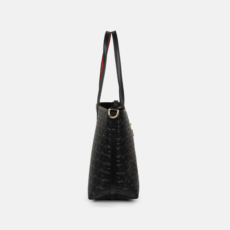 กระเป๋าโท้ท CH ลายปั๊มนูน สำหร - Tote Bag Leather Monogram บทวิจารณ์และราคา