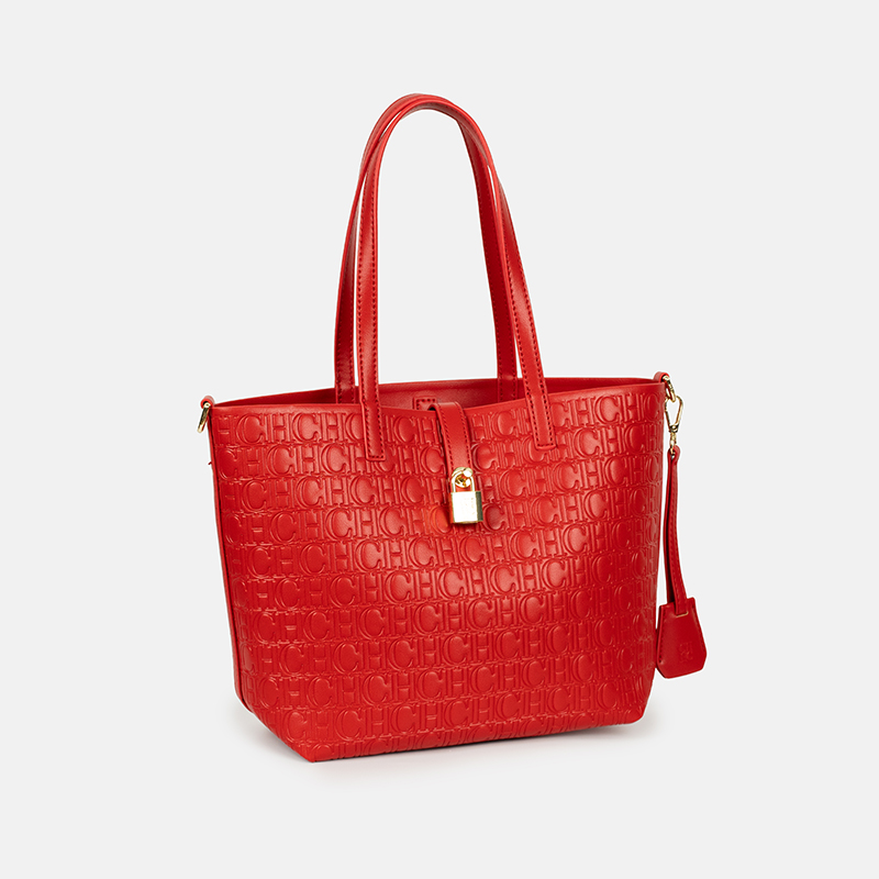 กระเป๋าโท้ท CH ลายปั๊มนูน สำหร - Tote Bag Leather Monogram บทวิจารณ์และราคา