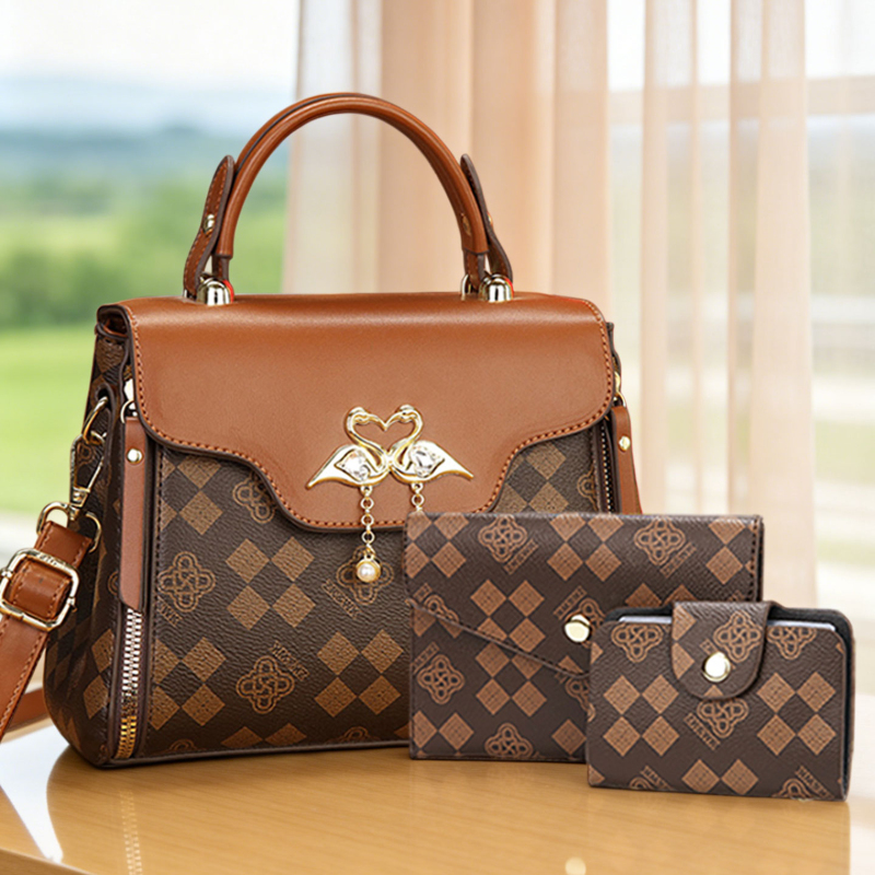 ชุดกระเป๋าผู้หญิง 3 ชิ้น กระเป - Luxury Bags Casual บทวิจารณ์และราคา