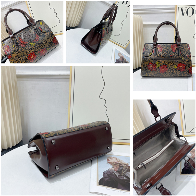 กระเป๋าโท้ทลายดอกไม้สไตล์วินเท - Luxury Bags Vegan บทวิจารณ์และราคา