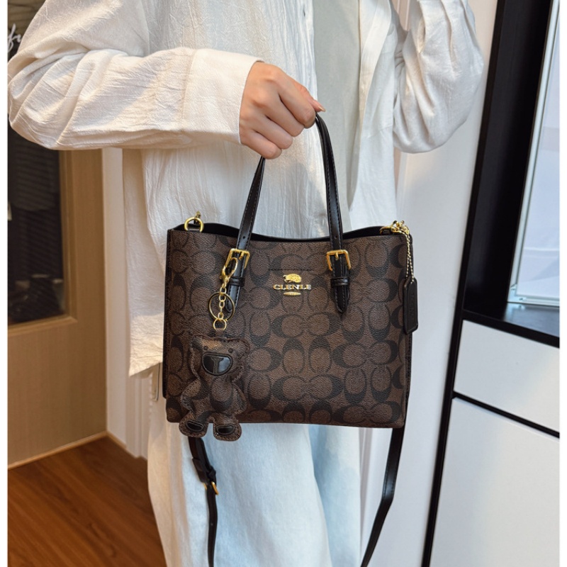 กระเป๋าโท้ทลายโมโนแกรมสุดหรูสไ - Tote Bag Leather Monogram บทวิจารณ์และราคา